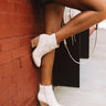 The Vinny Faux Leather Bootie in Stone Image - 1