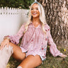 Sweetheart In The City Chiffon Top in Blush Image - 1