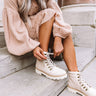 The Alcott Faux Leather Boot In Stone Image - 1