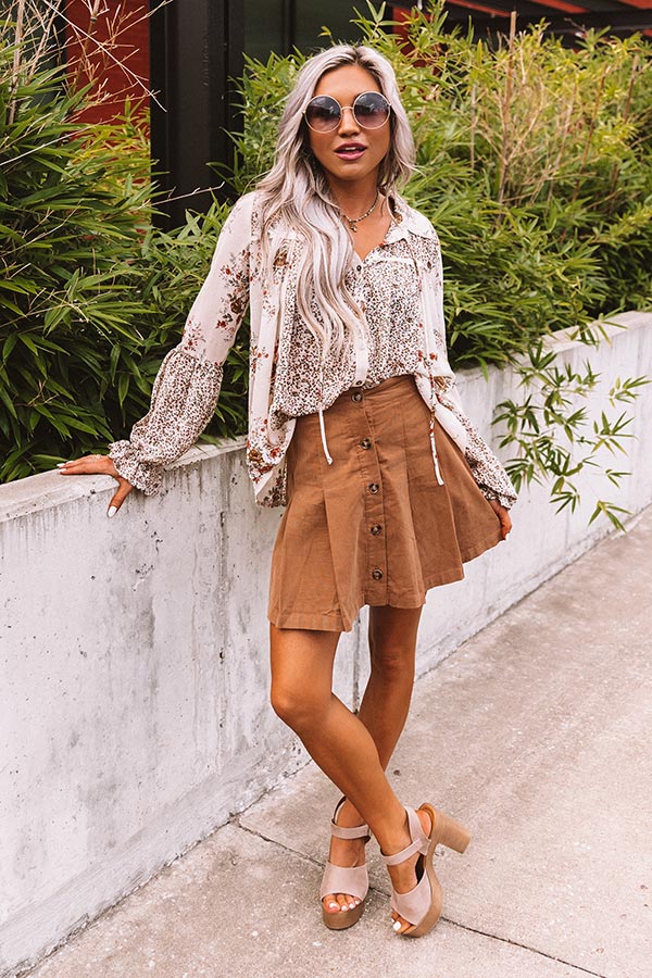 Sweetheart In The City Chiffon Top in Cream Image - 2