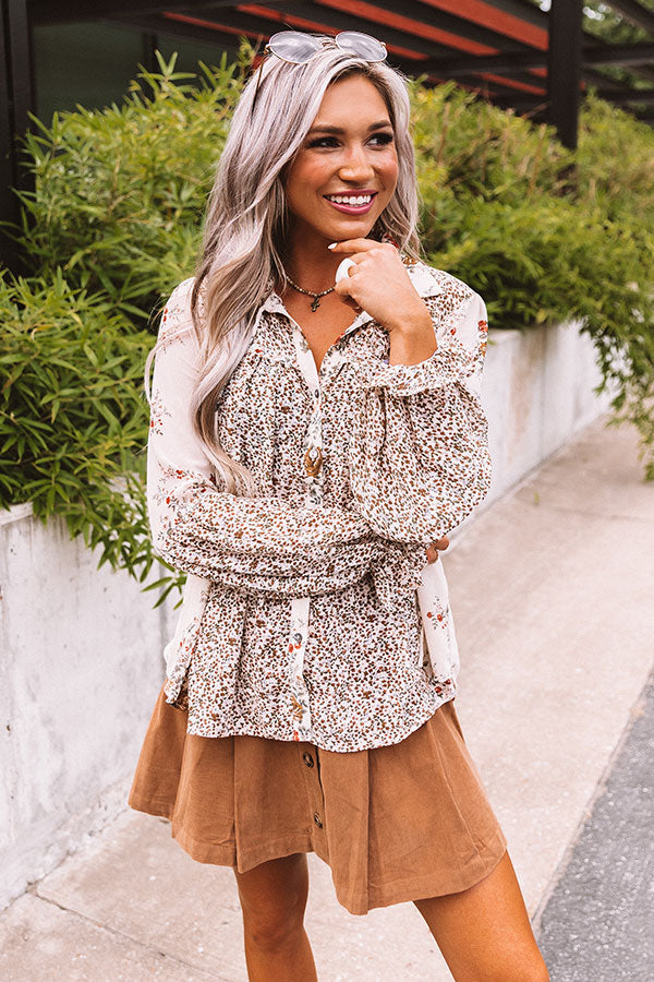 Sweetheart In The City Chiffon Top in Cream Image - 5