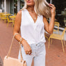 All About Fashion Shift Top in White Image - 1