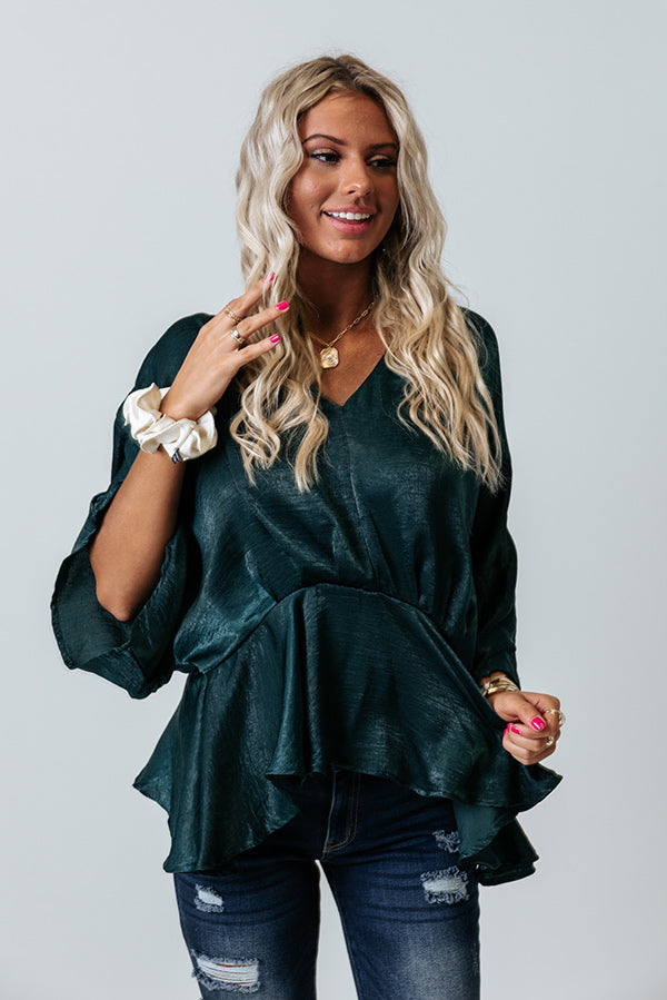 Made For Loving You Satin Top Image - 3