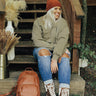 Coffee Order Sweatshirt In Sage Curves Image - 1