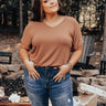 Quiet Evening Shift Tee In Camel Curves Image - 1