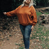 Coffee Order Sweatshirt In Rust Curves Image - 1