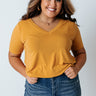 Back To My Roots Tee in Golden Honey Curves Image - 1