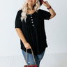Follow Your Lead Shift Top In Black Curves Image - 1