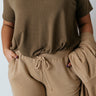 Back To My Roots Tee in Olive Curves Image - 1