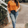 Back To My Roots Tee in Rust Curves Image - 1