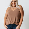 Kisses On The Coast Shift Tank In Light Chocolate Curves Image - 1