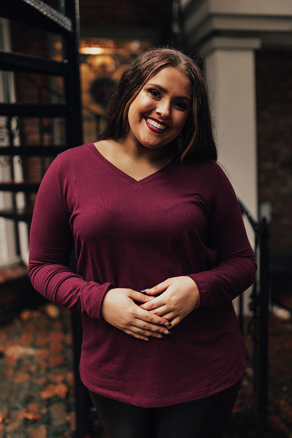 Yellowstone Long Sleeve Tee In Windsor Wine Curves Image - 3