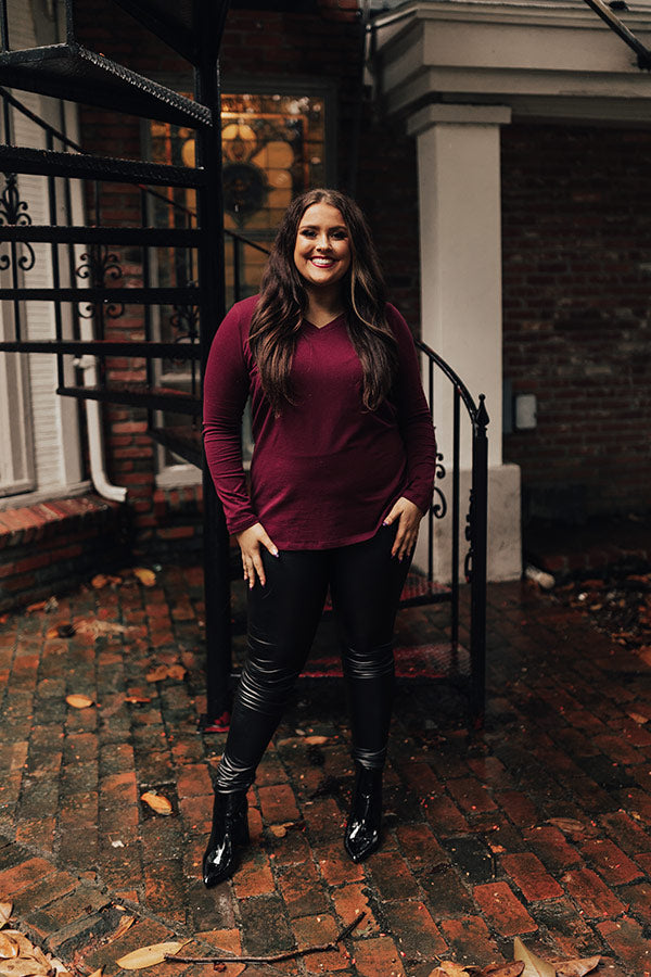 Yellowstone Long Sleeve Tee In Windsor Wine Curves Image - 2