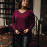 Yellowstone Long Sleeve Tee In Windsor Wine Curves Image - 1