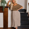Quiet Evening Shift Tee In Martini Olive Curves Image - 1