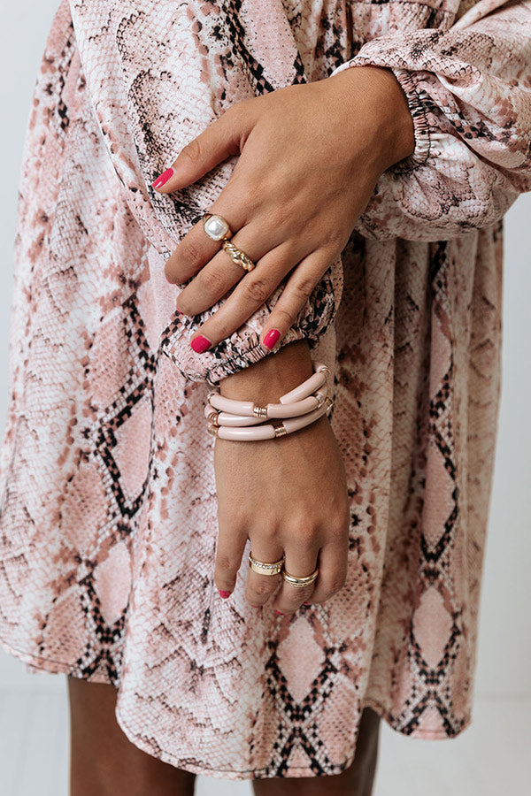 Never Miss Out Bracelet In Blush Image - 2