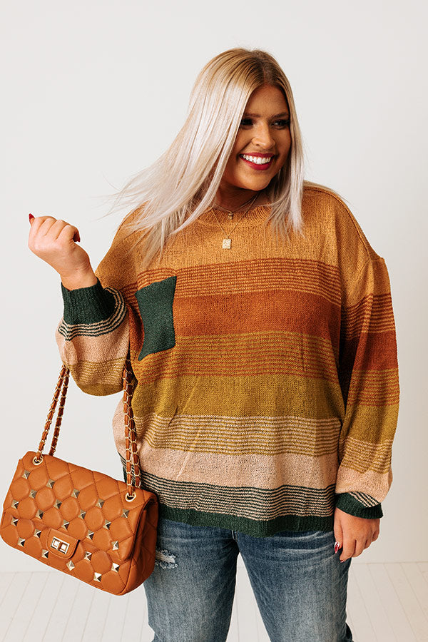 By The Firelight Knit Sweater Curves Image - 2