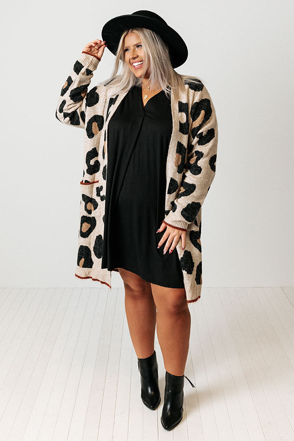 Apple Trail Shift Dress In Black Curves Image - 1