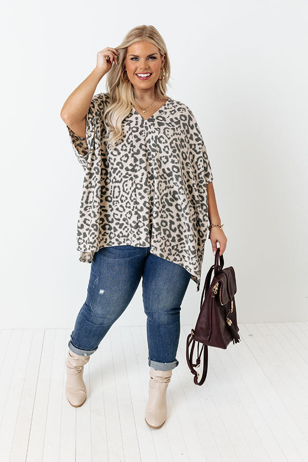 Pine Grove Leopard Shift Top Curves Image - 1