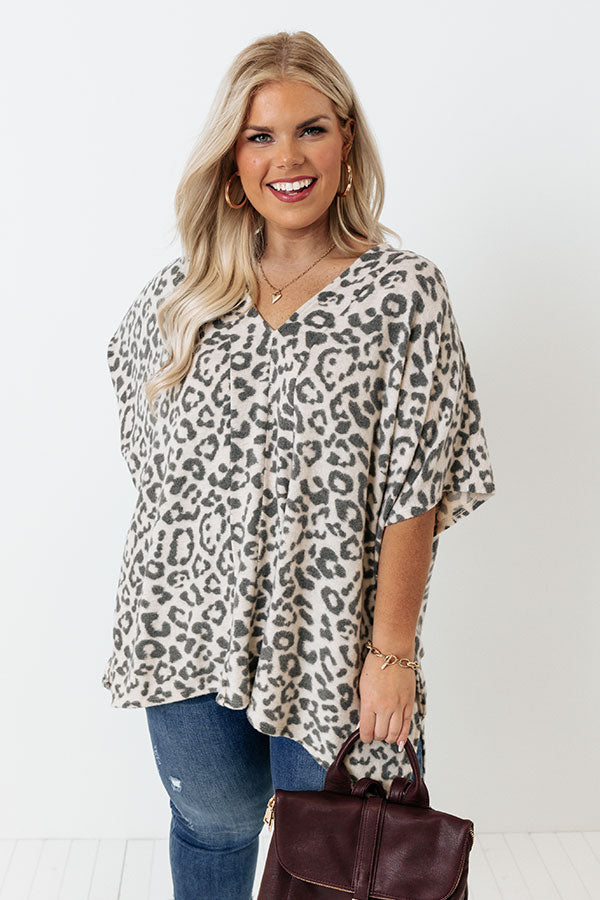 Pine Grove Leopard Shift Top Curves Image - 2