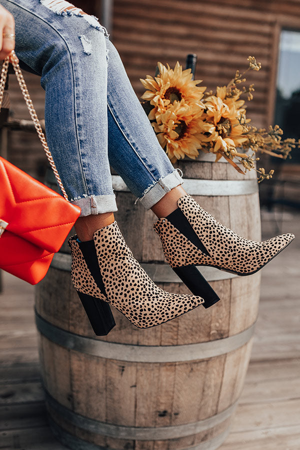 The Karianne Cheetah Print Bootie