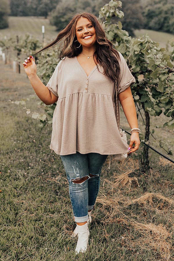 Time After Time Babydoll Top   Curves