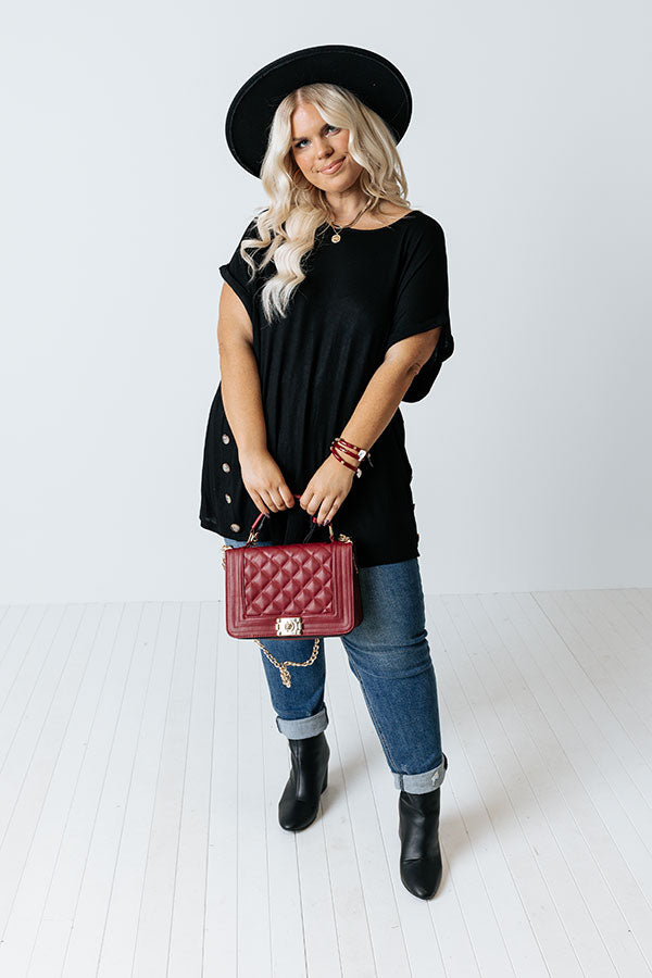 Lovely Dear Shift Top In Black Curves Image - 1