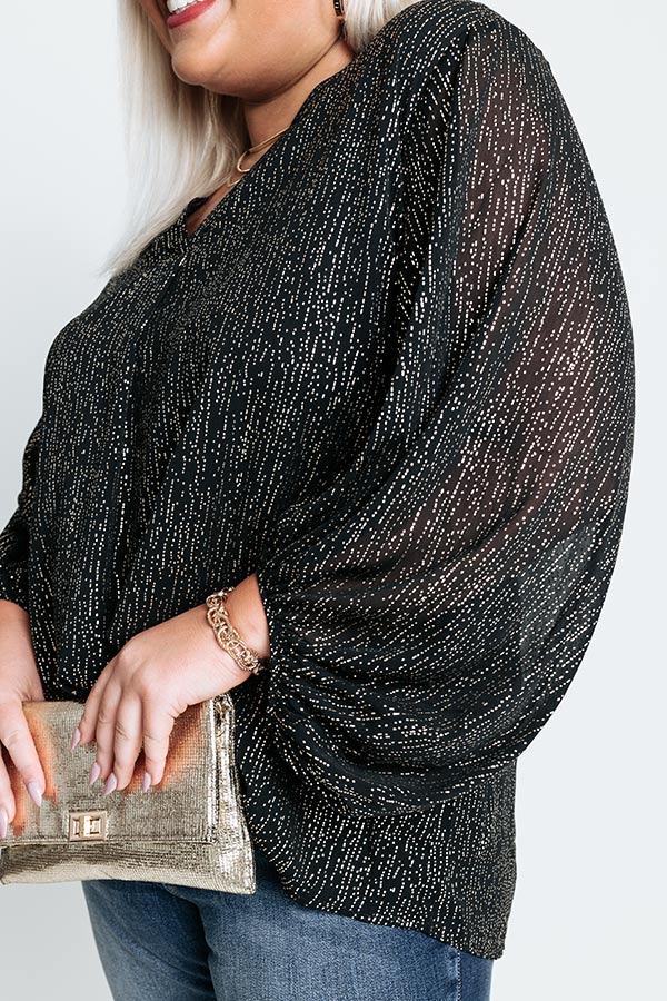 Perpetual Motion Shift Top In Black Curves Image - 2