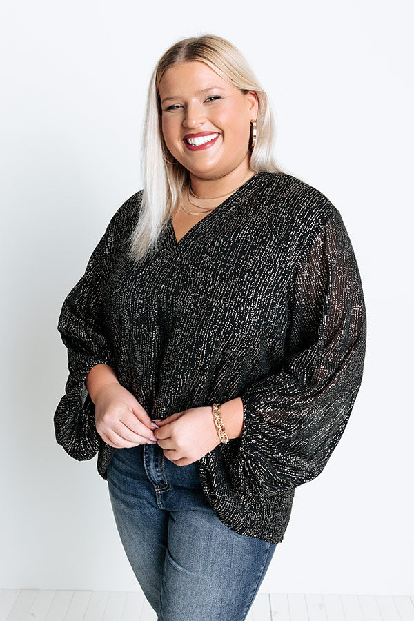 Perpetual Motion Shift Top In Black Curves Image - 1