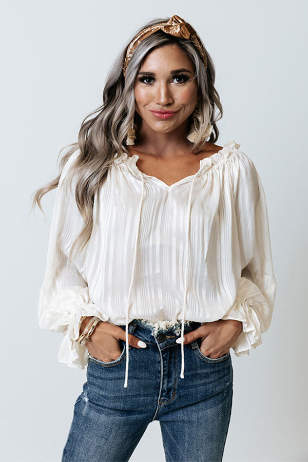 Effortless Moment Shift Top In Champagne