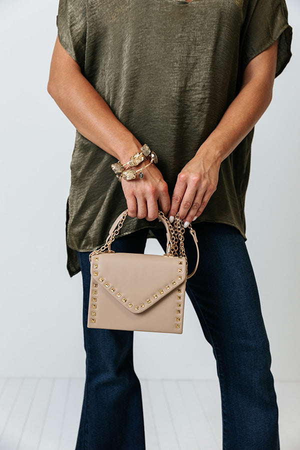 Vineyard Bound Studded Purse In Taupe Image - 4