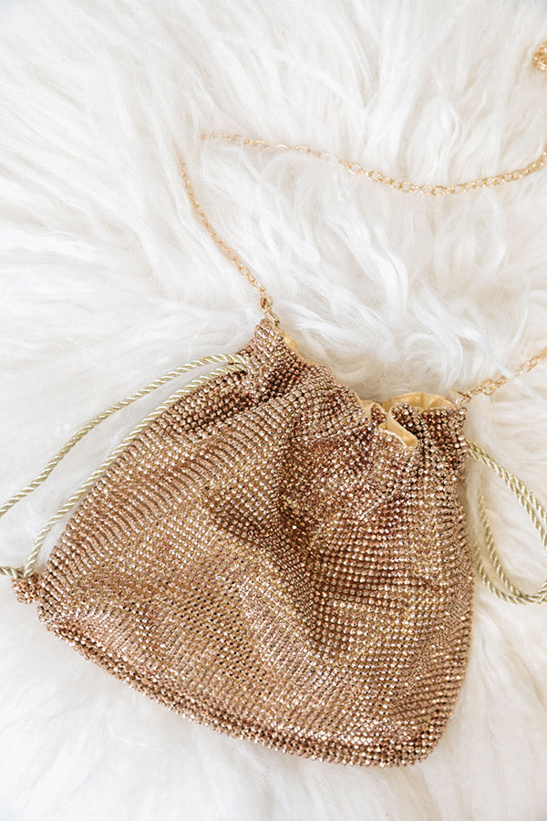 Love Glow Rhinestone Clutch