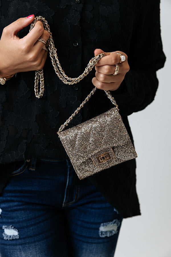 Stunning Views Clutch In Gold