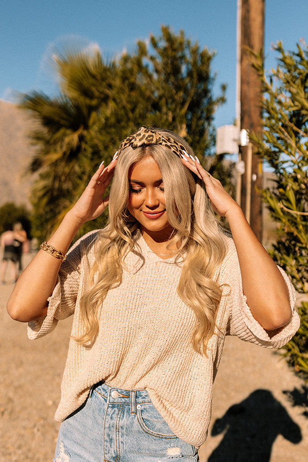 Windswept Wonderful Leopard Scarf Image - 2