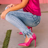 The Galilea Patent Heel In Fuchsia Image - 1