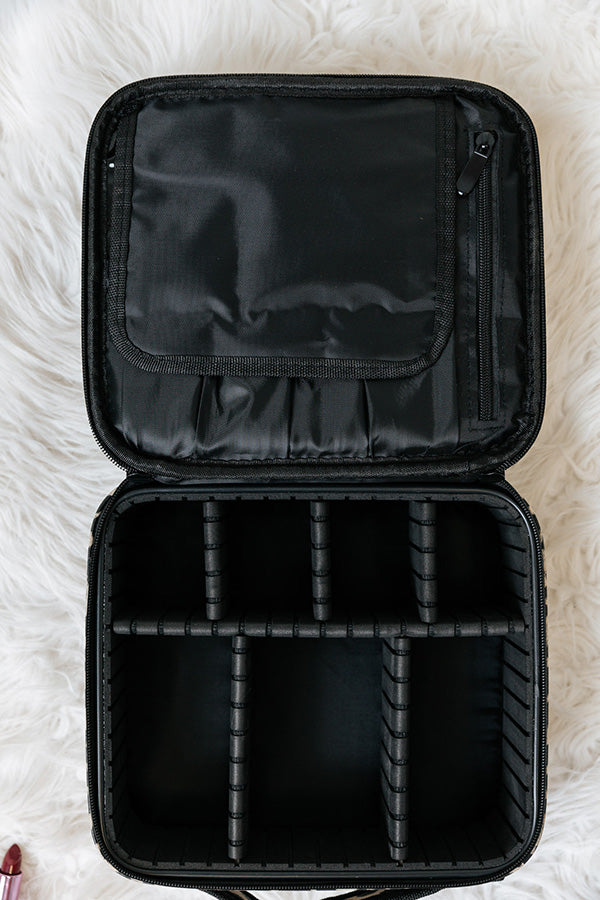 Glisten Up Leopard Cosmetic Bag Image - 1