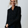 Brag On You Button Up In Black Image - 1