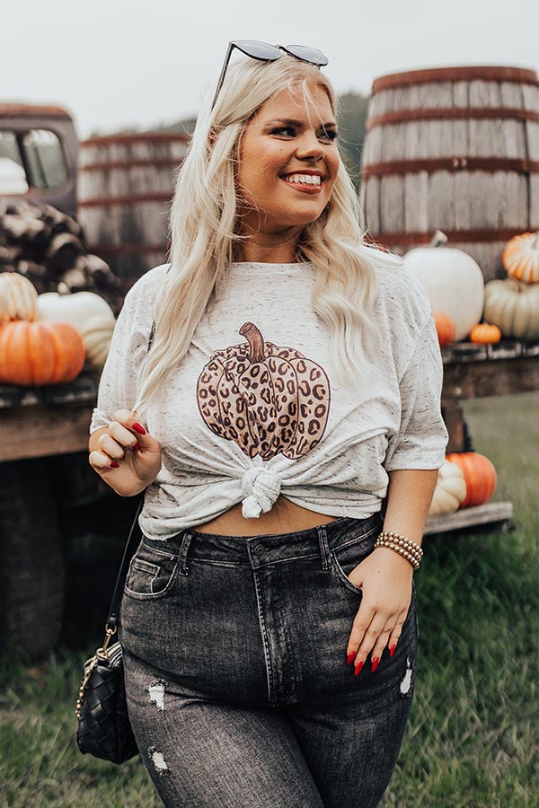 Leopard Pumpkin Tee Image - 2