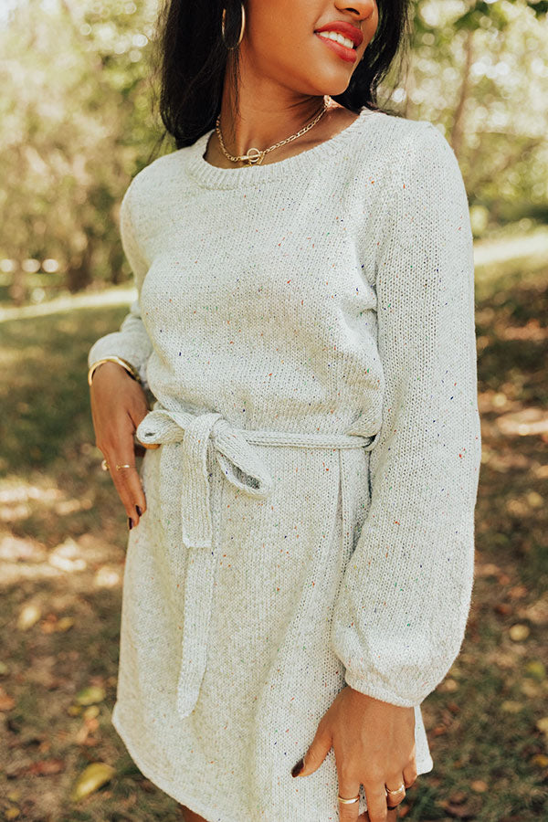 Smoky Mountain Resort Sweater Dress In Aqua Image - 4