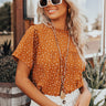 Hold My Latte Shift Top In Rust Image - 1