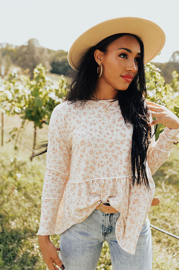 Focus On Friendship Floral Shift Top