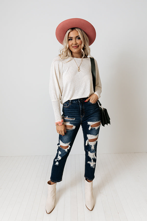 Park Slope Shift Top In Cream