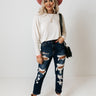Park Slope Shift Top In Cream Image - 1