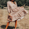 Tea And Crumpets Floral Midi In Cream Image - 1
