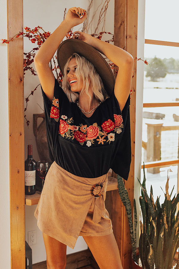 Besotted Beauty Embroidered Top