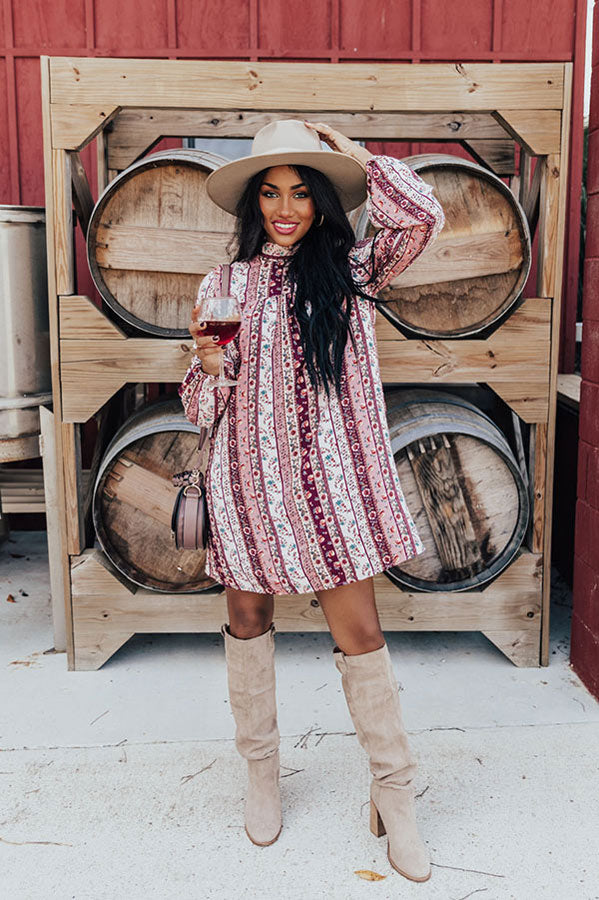 With Me Forever Shift Dress In Blush