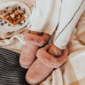 The Jozie Faux Suede Slipper In Blush Image - 1
