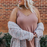 Kisses On The Coast Shift Tank In Mocha Curves Image - 1