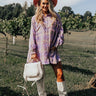 Toffee Kisses Flannel Dress In Lavender Image - 1