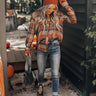 Pumpkin Spice Dreamer Plaid Top Image - 1